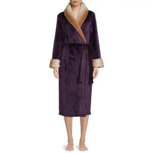 Secret Treasure Women's Super‎ Faux Mink Robe - Purple - Large
